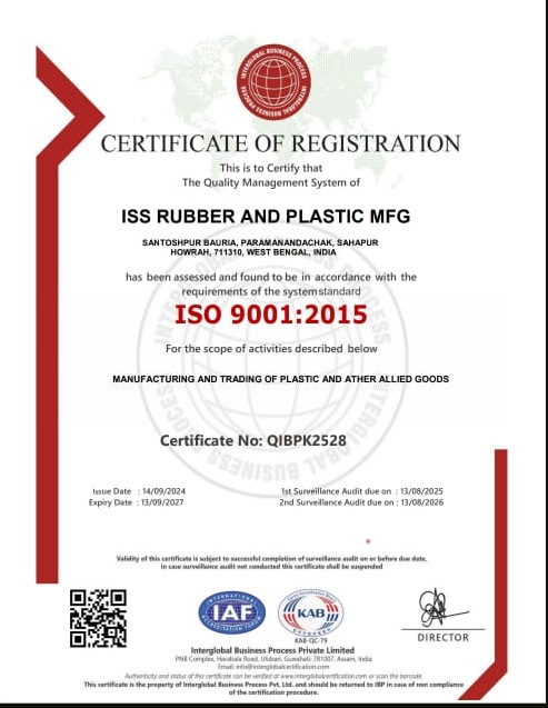 ISS RUBBER & PLASTIC _ AN ISO 9001-2015 CERTIFIED COMPANY